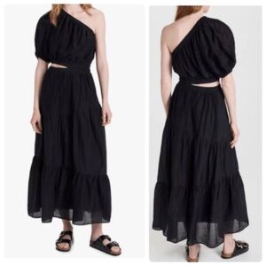 Velvet by Graham & Spencer Giselle Black One-Shoulder Dress Sz XS